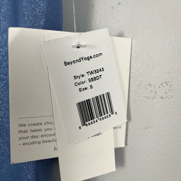 Beyond Yoga Women’s Serene Blue Shimmer High-Waist Leggings Size S NWT - Picture 3 of 8